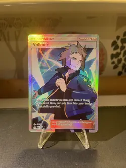 Pokemon TCG Volkner 156/156 Full Art Sun And Moon Ultra Prism NEAR MINT - Image 1