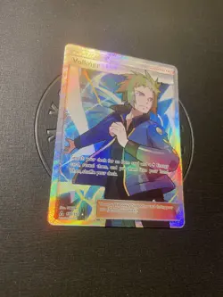 Pokemon TCG Volkner 156/156 Full Art Sun And Moon Ultra Prism NEAR MINT - Image 3