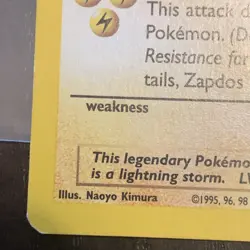 Pokemon WoTC Promo 23 Zapdos Kimura Corrected Illustrator RARE - Image 2