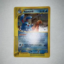 Pokemon Azumarill Holo Rare 70 HP Stage 1 Aquapolis 14/147 2002 English - Image 1
