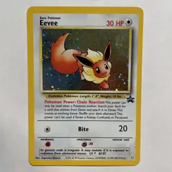 Pokemon TCG Eevee #11 Black Star Holo Promo - Image 1