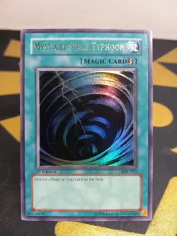 Mystical Space Typhoon MRL-047 Ultra Rare 1st Edition Magic Ruler Yu-Gi-Oh Card - Image 1