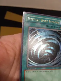 Mystical Space Typhoon MRL-047 Ultra Rare 1st Edition Magic Ruler Yu-Gi-Oh Card - Image 4