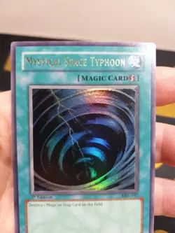Mystical Space Typhoon MRL-047 Ultra Rare 1st Edition Magic Ruler Yu-Gi-Oh Card - Image 5