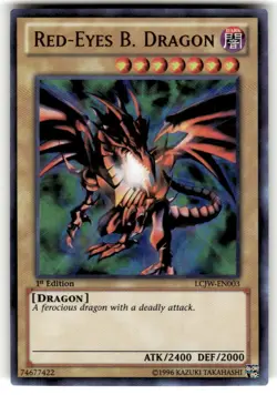 | Yugioh Red-Eyes B. Dragon LCJW-EN003 1st Joeys World Ultra Rare NM 🔥 | - Image 1