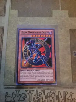 YUGIOH DARK MAGICIAN OF CHAOS BP02-EN023 BLACK RARE 1ST ED LP - Image 1