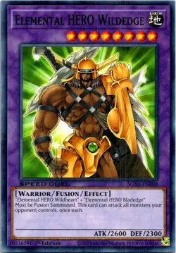 Elemental HERO Wildedge #SGX4-ENE09 Yugioh Near Mint or Better 1st Edition - Image 1