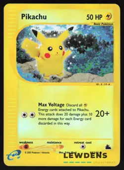 Pikachu - 84/144 - Common Reverse Holo - Skyridge - Pokemon Card - Image 1