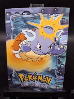 Pokemon Topps Squirtle Wartortle Blastoise Topps Cards E7 E8 E9 Vintage Set LP - Image 3