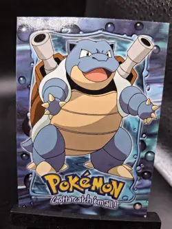 Pokemon Topps Squirtle Wartortle Blastoise Topps Cards E7 E8 E9 Vintage Set LP - Image 4