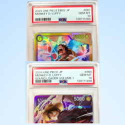 One Piece TCG Monkey D. Luffy PSA10 2-Card Set OP05-060 & EB02-061 Japan - Image 3