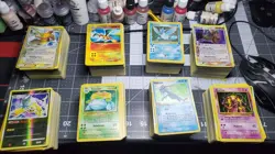 Pokemon Card Lot 100+ TCG Cards mix vintage and mid age - Image 1