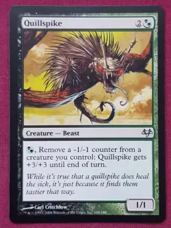 Magic The Gathering EVENTIDE QUILLSPIKE black/green card MTG - Image 1