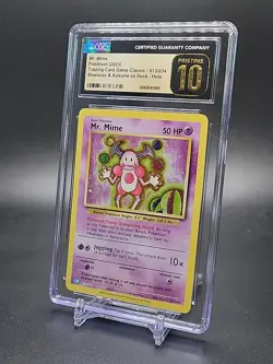 Mr. Mime CLB 013/034 Pokemon Card CGC Pristine 10 GRADED TCG Classic - Image 2