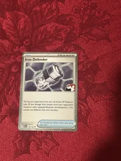 Iron Defender Holo Pokemon Prize Pack Series 8 Promo Pokemon Card NM/LP - Image 1
