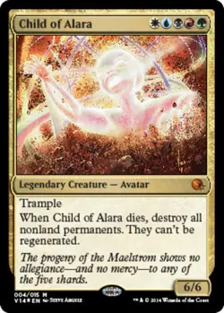Child of Alara - Foil Magic mtg Moderate Play, English From the Vault: Annihilia - Image 1