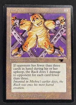 MTG The Rack (Antiquities) - Lightly Played - Image 1