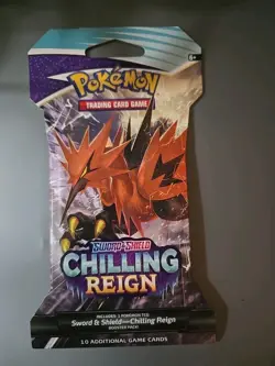 3 Pokemon Sword & Shield Chilling Reign Sleeved Booster Packs - Factory Sealed - Image 5