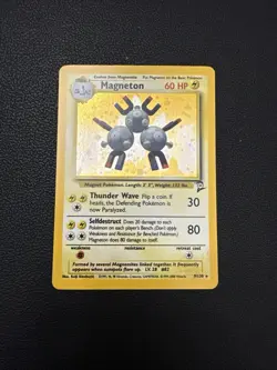 Magneton 9/130 Holo Rare - Pokemon TCG Base Set 2 WOTC - Image 1