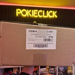 Pokemon Prismatic Evolutions Figure Collection Box - Sealed case x6 in hand - Image 1