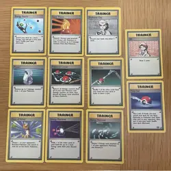 Pokemon TCG Base Set Trainer Bundle Job Lot 1999 x11 nm - Image 1