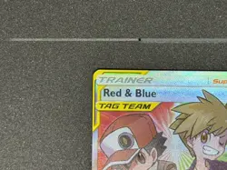 Red & Blue Tag Team 234/236 Pokemon TCG Full Art Trainer Cosmic Eclipse NM/LP - Image 3