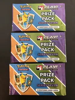 Pokemon Prize Pack Series Seven Sealed Packs (3 In Total) - Image 1
