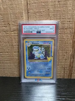 Blastoise - 2/102 PSA 9 Celebrations 25th Anniversary Holo Rare Pokemon - MINT - Image 1