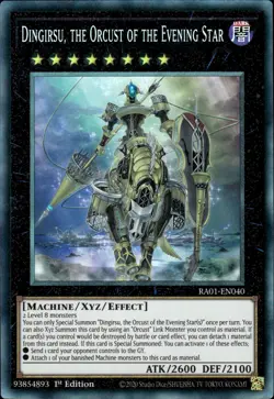 Dingirsu, The Orcust Of The Evening Star - Collector's Rare RA01-EN040 NM YuGiOh - Image 1