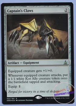 Captain's Claws FOIL Mtg MISPRINT. The foil layer is from another card! - Image 1