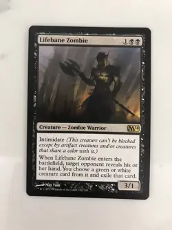 Lifebane Zombie MTG Magic the Gathering Card NM Near Mint Core Set 2014 M14 - Image 1