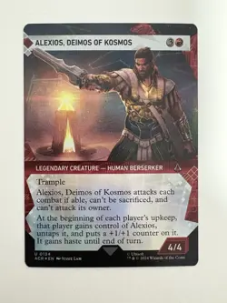 Alexios Deimos of Kosmos Foil Showcase MTG Magic the Gathering Card NM Mint ACR - Image 1