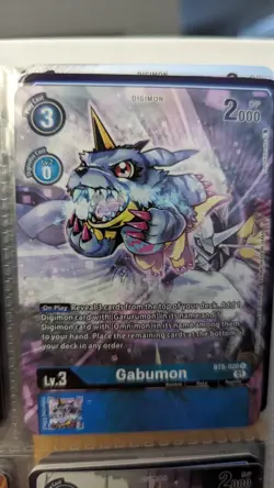 Digimon Card Game BT5-020 Gabumon- Alternate Art - Royal Knights Set - NM - Image 1