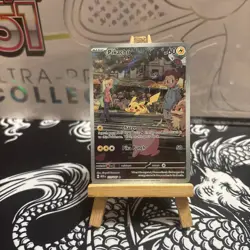 Pokemon TCG Pikachu Card 173/165 Illustration Rare Scarlet And Violet 151 - Image 1