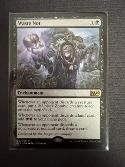 MTG Waste Not - Magic 2015 LP - Image 1