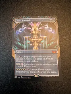 Halo Fountain (Borderless) Streets of New Capenna Regular MTG NM - Image 1