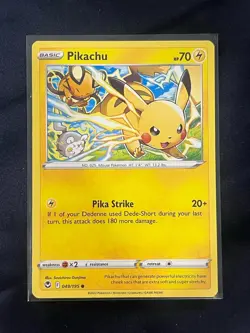 Pikachu - 049/195 Silver Tempest NM Pokemon TCG Regular - Image 1