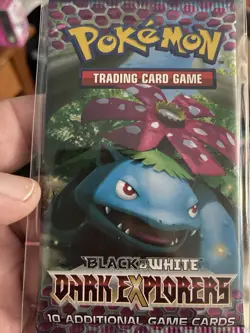 X1 Pokemon Black and White Dark Explorers Factory Booster Pack really nice cond. - Image 1