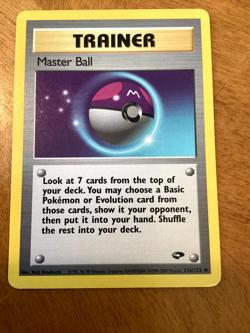 Pokemon TCG Master Ball Gym Challenge 116/132 Regular Unlimited Uncommon - Image 1