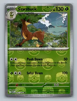 Pokemon SV: White Flare #007/086 Sawsbuck (Master Ball Pattern) Uncommon - Image 1