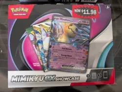 Pokemon TCG (2023) MIMIKYU EX Showcase Box w/1 Promo + 3 Boosters! New/Sealed - Image 1