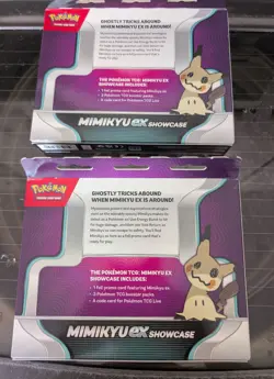 Pokemon TCG (2023) MIMIKYU EX Showcase Box w/1 Promo + 3 Boosters! New/Sealed - Image 3