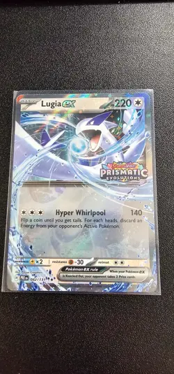 Lugia ex 082/131 Double Rare Prismatic Evolutions Stamped Pokemon TCG NM - Image 1