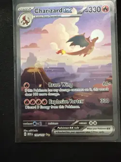 Pokemon TCG Charizard EX 199/165 Scarlet & Violet 151 Special Illustration Rare - Image 1