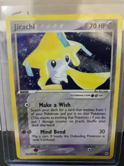 Pokemon TCG Jirachi Holo Rare Card 8/101 EX Hidden Legends 2004 LP - Image 1