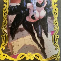 Goddess Story Gold METAL Card - Serial Number #/200! Anime Waifu Mei Mei - Image 3