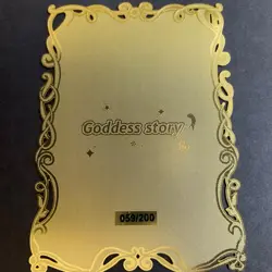 Goddess Story Gold METAL Card - Serial Number #/200! Anime Waifu Mei Mei - Image 5