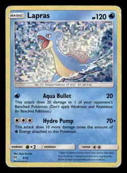 Lapras 5/12 Holo Mcdonald's 2019 Pokemon Card - Image 1