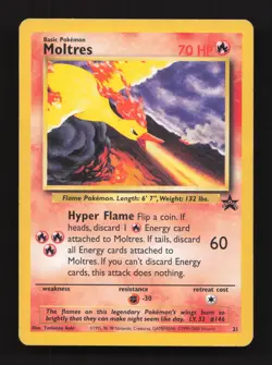 Moltres 21/53 Promo WoTC Promo Heavily Played Pokemon Card - Image 1