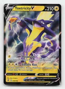 Toxtricity V 070/192 Ultra Rare SWSH02: Rebel Clash Pokemon Card - Image 1